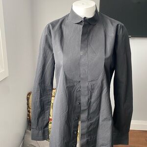 DSQUARED2 Black Long-Sleeve Button Front Shirt